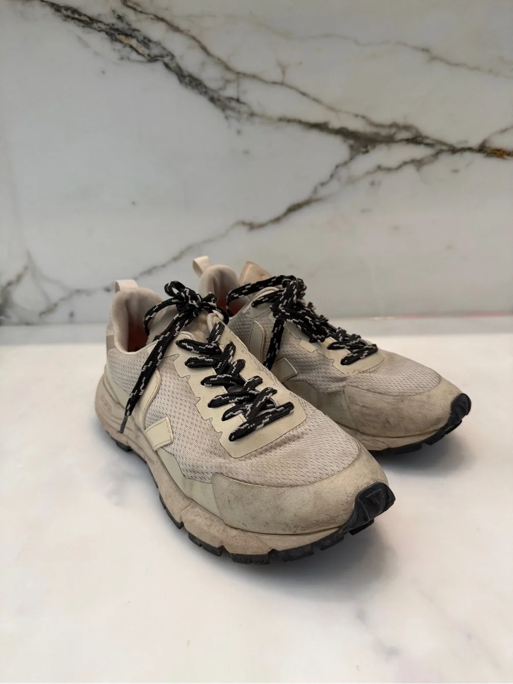 Veja Neutral Beige Athletic Sneakers